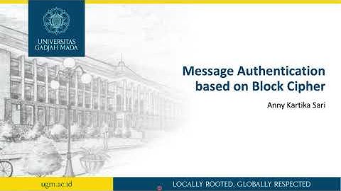 Message Authentication Code based on Block Cipher