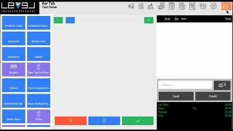 Order Entry Screen Buttons