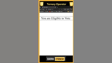 How To Use Ternary Oprator In JavaScript | Ternary Operator In JavaScript #js #coading #shorts