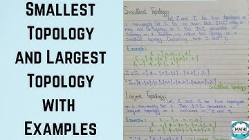 Smallest Topology | Largest Topology | in Urdu/Hindi | Unique Topologies | Topological Space