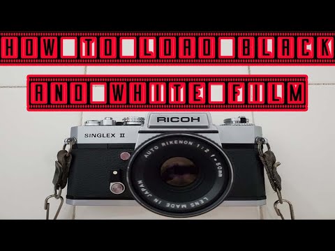 How to Load (and unload) Black and White Film onto a Ricoh Singlex II