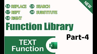 REPLACE | REPT | RIGHT | SEARCH | SUBSTITUTE - Text Function in Excel | Naumee Yadav