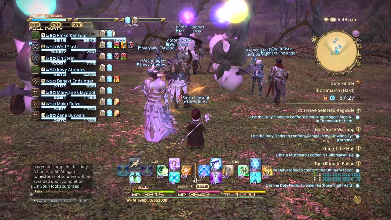FFXIV Night In Thornmarch King Moggle Mog Boss Fight (Hard)