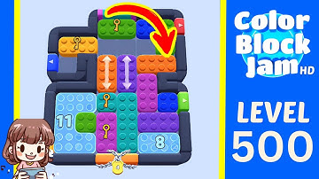 Color Block Jam Level 500 Solution Walkthrough