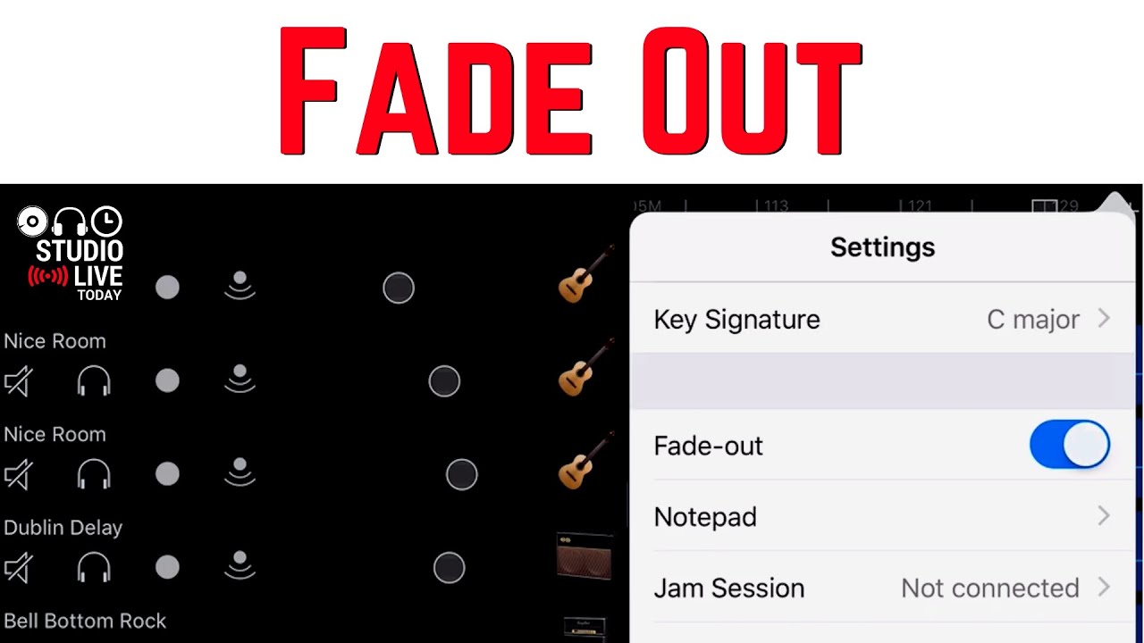 How to fade out a song on garageband ipad 1