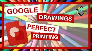Get Exact Dimensions when printing in Google Drawings