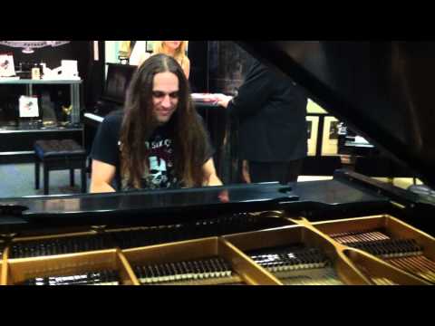 NAMM 2011 Robbie Gennet at the Mason & Hamlin pian...