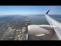 United Airlines Boeing 737-900 Pushback and Takeoff from San Francisco International Airport (SFO)