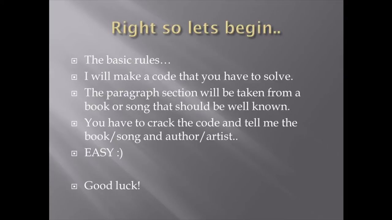 Code breaker episode 2! - YouTube