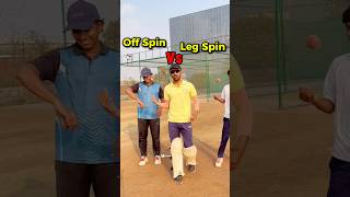 Off Spinner vs Leg Spinner 6 Ball surviving Challenge #cricket #shorts