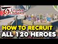 How to recruit all 120 heroes in eiyuden chronicle hundred heroes
