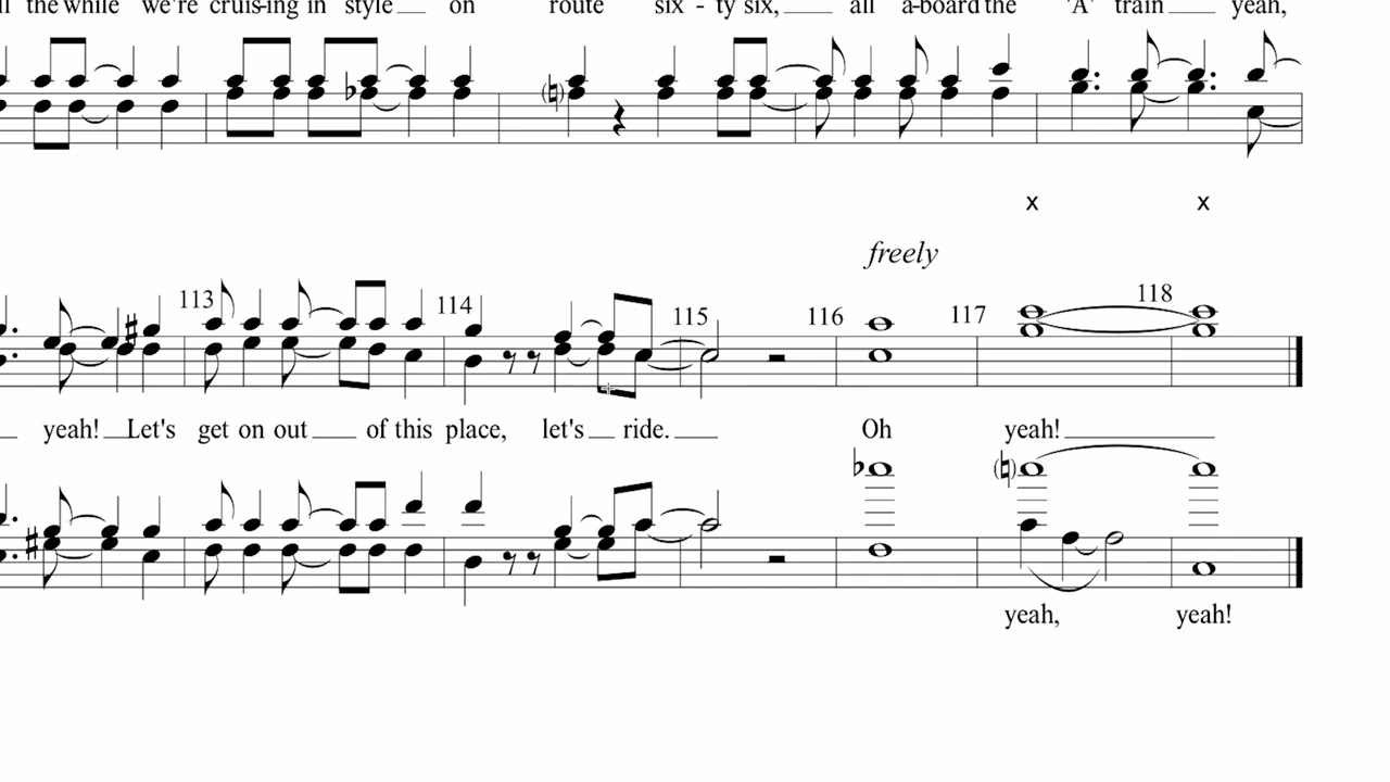 Route 66/Take The 'A' Train Medley (arr. Kohl Kitzmiller) - Tag Analysis