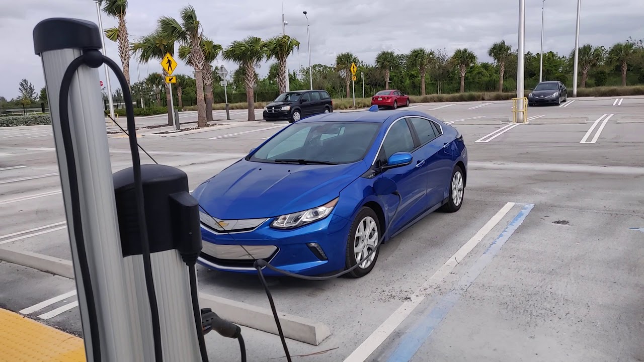 Chevy Volt Miami Dade County 836 Express Park and Ride Free EV Charger