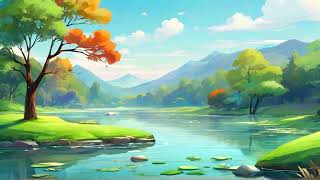 Tranquil Waters ~ Relaxing at the River for Ultimate Serenity ~ Calm Songs for Relaxing and chill 🍀