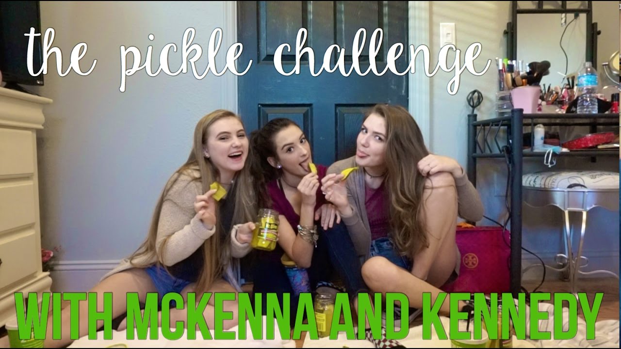 the pickle challenge with mckenna and kennedy // SoNotDelaney