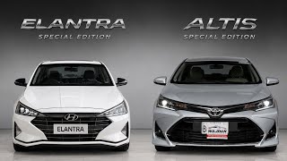 Hyundai Elantra Gls Special Edition Vs Toyota Corolla Altis Special Edition Comparison