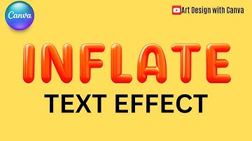 3D Inflate Text Effect in Canva Tutorial Typography Design