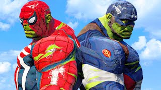 HULK CRASH | Spider-Hulk vs Captain Hulk - What If