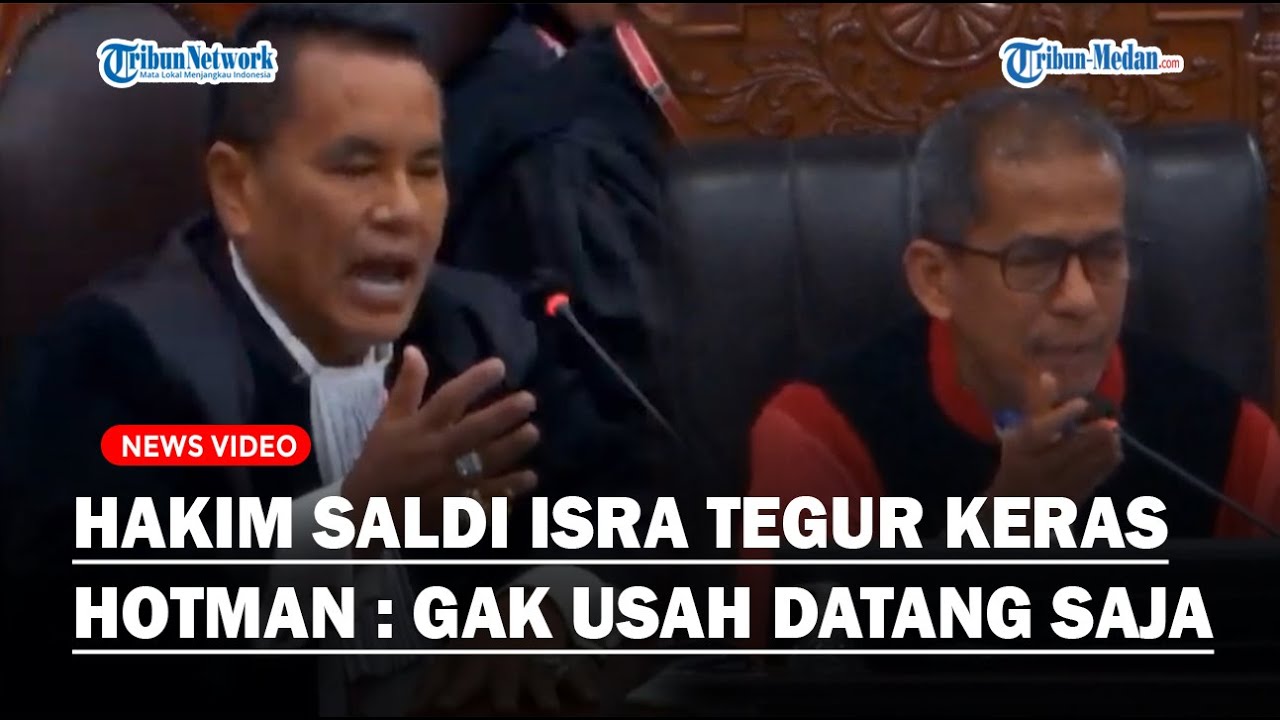PEDAS! Hakim Saldi Isra Tegur Keras Hotman : Kalau Enggak Gak Usah Datang Saja ke Sini
