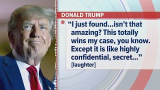 Audio appears to reveal Trump discussing classified documents