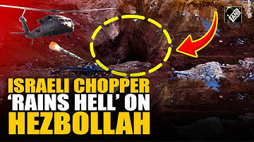 Watch: Visuals show ‘Lone’ Israeli chopper bombarding Iran-backed Hezbollah’s hideouts in Lebanon