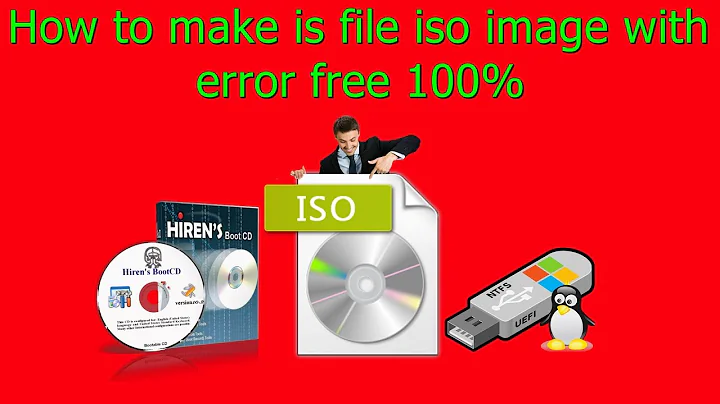 How to make is file iso image with error free 100% ✔️✔️