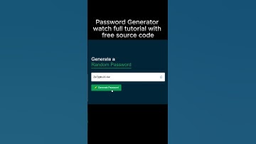 🔐 Random Password Generator with HTML, CSS & JavaScript! 🚀#short #passwordgenerator #htmlcssjs