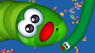 🐍 Worms Zone.io Top #001 GIANT Slither Snake! EPIC Score Gameplay screenshot 1