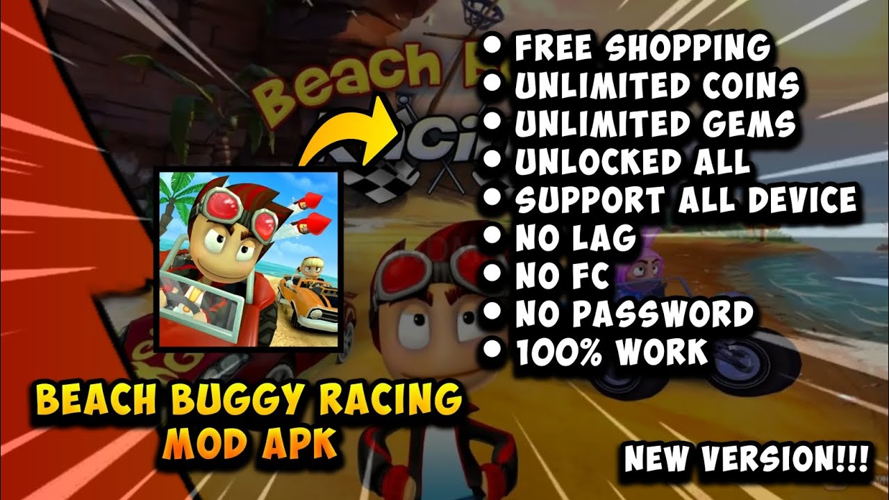 BEACH BUGGY RACING MOD APK [ NO PW ] NEW