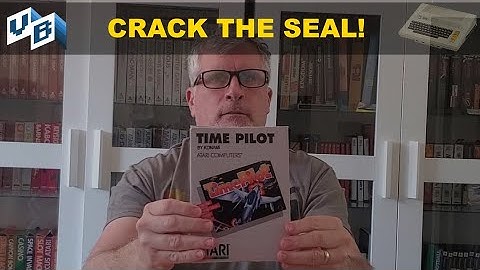 Crack the Seal! Unbox and play the #atari8bit game, Time Pilot