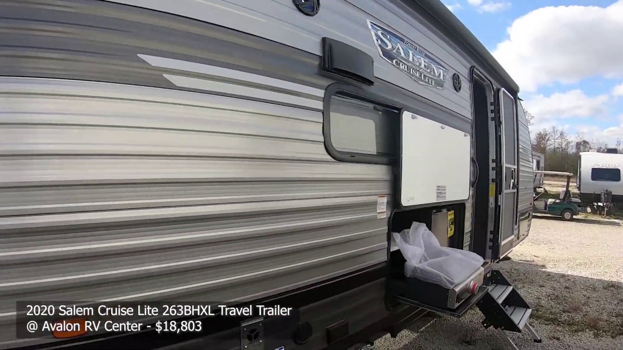 Forest River Salem Cruise Lite 263bhxl Travel Trailer Walk Through With Marble Interior Youtube