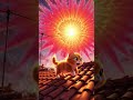 The cat ran through the fireworks