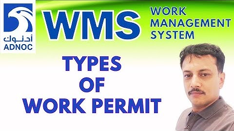 How Many Types of Work Permits in ADNOC WMS