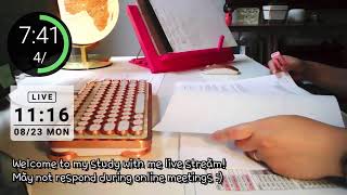 Study with me live!  11:30AM (EDT)