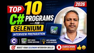 Top 10 C# Programs for Selenium Interview Preparation 2026