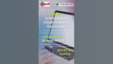 #oracle Fusion Cloud Financials Functional #free#demo#