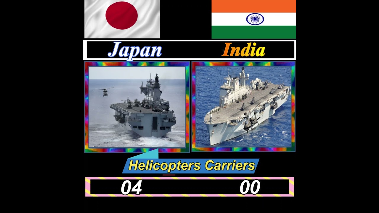 india vs japan military navy power 