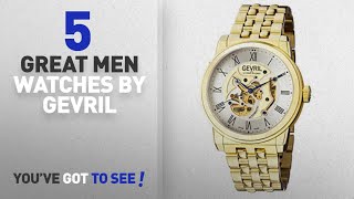 Top 10 Gevril Men Watches [ Winter 2018 ]: Gevril Men's 'Vanderbilt' Swiss Automatic and