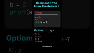 day-07 : basic python test your coding skills #70dayschallenge #pythonprogramming