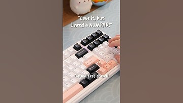 creamy numpad keyboard | AULA F99 💗 #mechanicalkeyboard