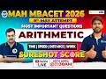 MAH MBA CET 2026 (Attempt 2) LIVE | Arithmetic Important Questions | Sure Shot Score