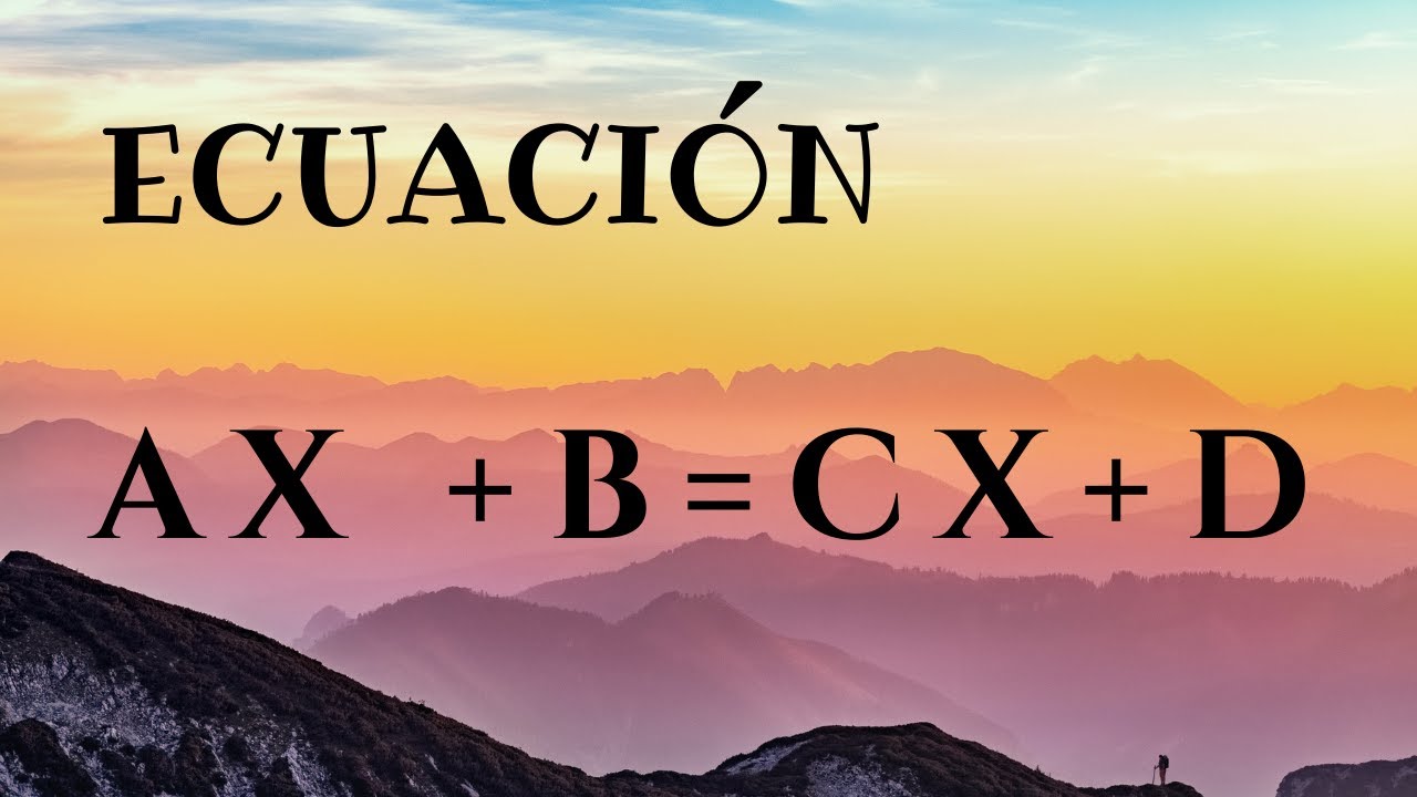 Ecuaciones Dela Forma Ax B Cx D Con Fracciones www.youtube.com