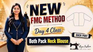 Day 4 | Basic Block Back part Pattern Cutting Step by Step | New FMC Method #rajaranicoaching