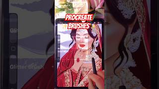 Procreate Brushes | procreate glitter brush tutorial ✨ #procreatebrushes