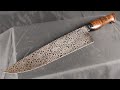 Knife Making - Explosion Damascus Chefs knife