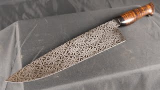 Knife Making  Explosion Damascus Chefs knife