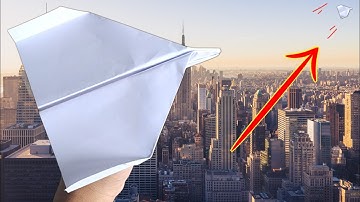 How To Make a Paper Airplane That Flies Far - Best Flying Paper Airplane (219)