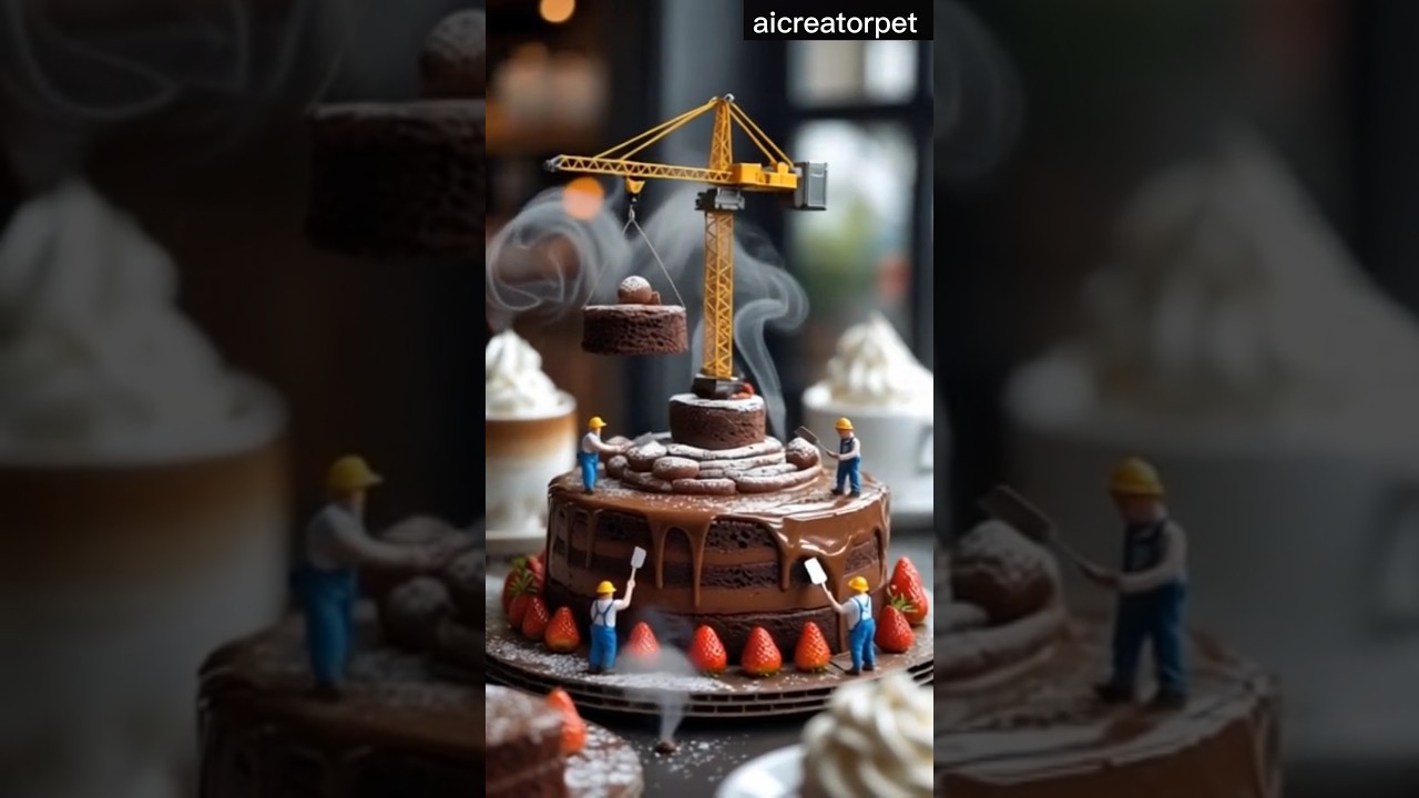 All the engineers are making a cake together।। 