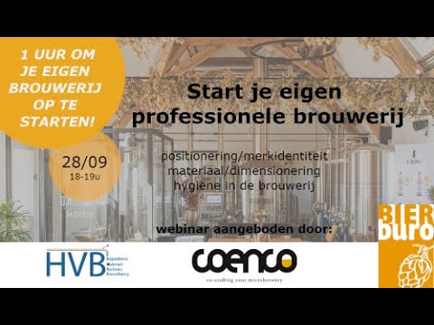 Webinar - Start je eigen professionele brouwerij