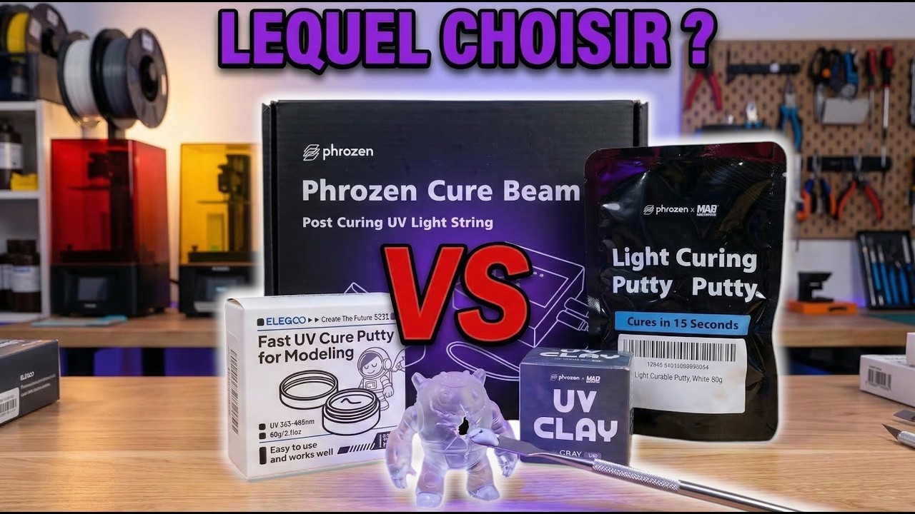 Quelle pâte de rebouchage choisir pour ses impressions 3D en résine ?